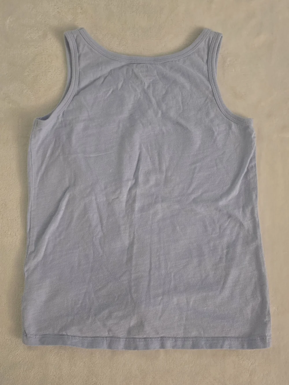 Carter's Light Lavender Tank Top with Heart Patch and Front Knot